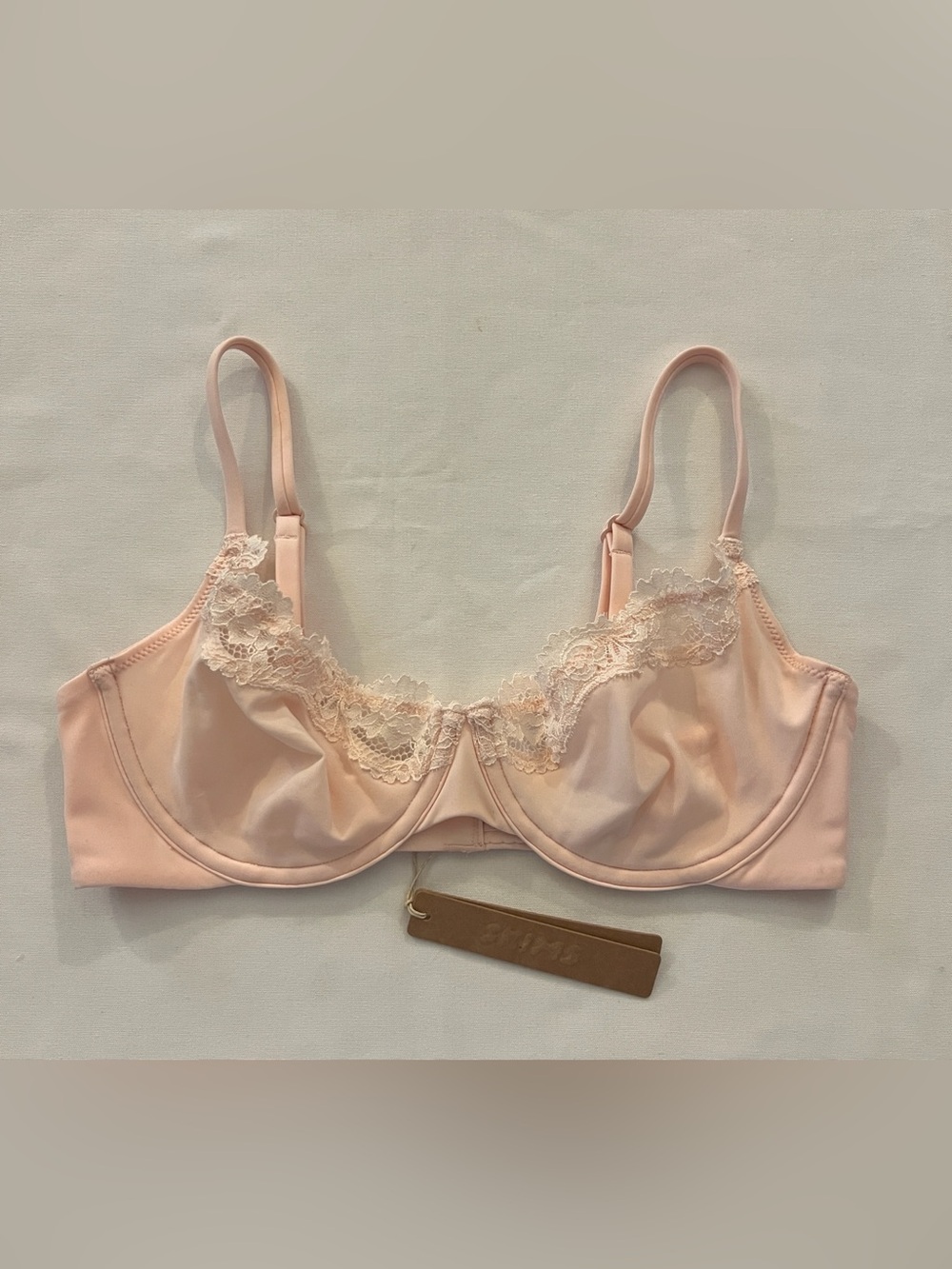 SKIMS FITS EVERYBODY LACE UNLINED SCOOP BRA